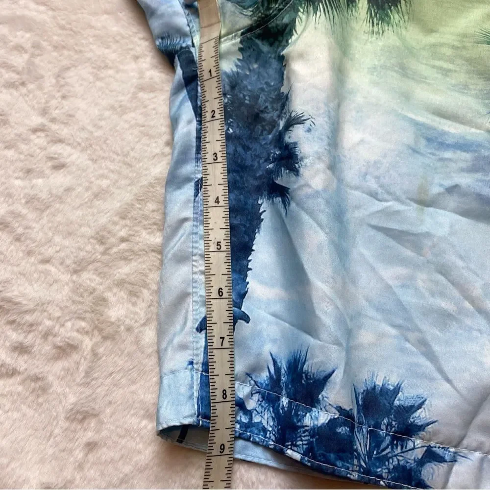 Hollister Palm Tree Design Swim Trucks Size Small